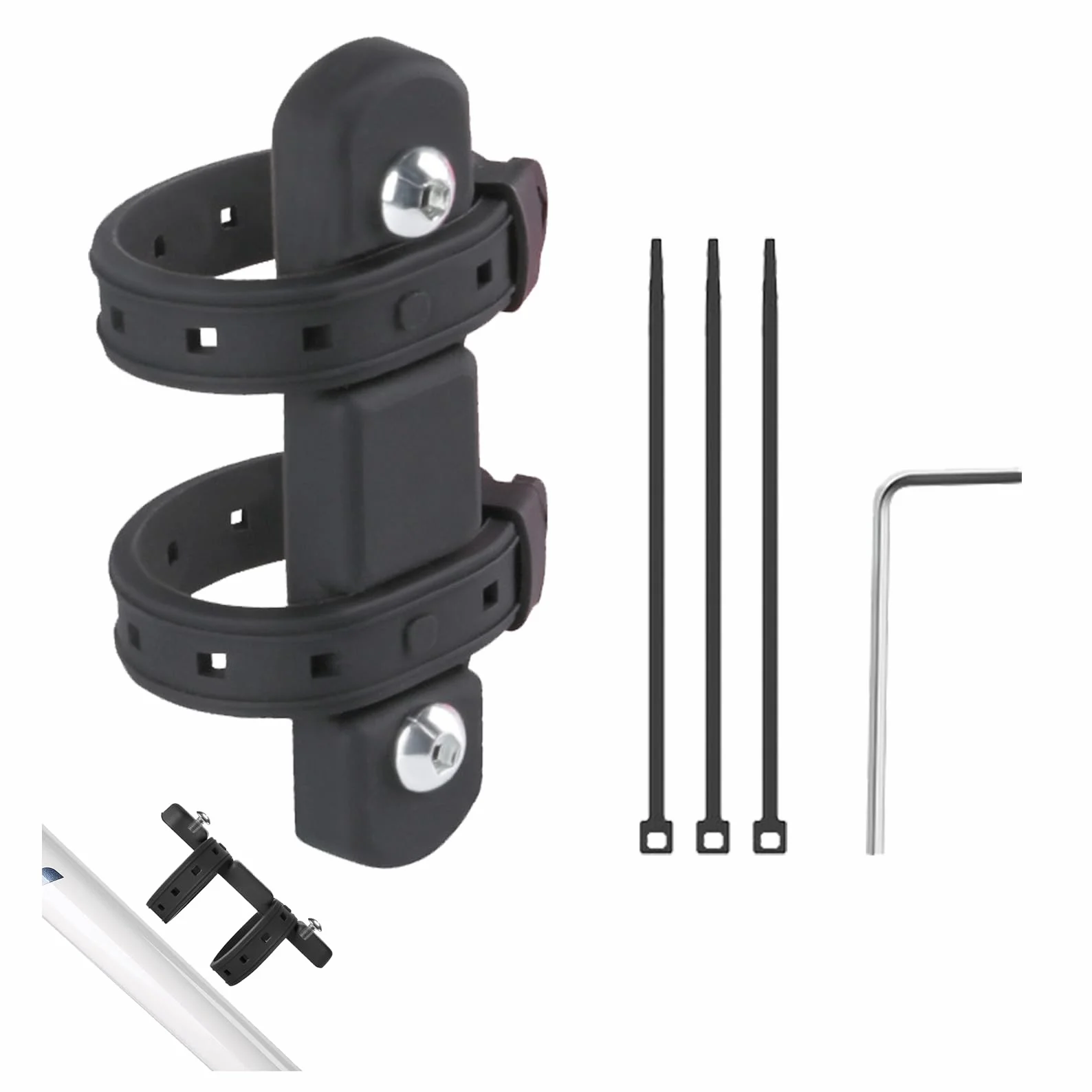 Adapter do uchwytu na butelkę rowerową regulowany uniwersalny 5 sztuk
