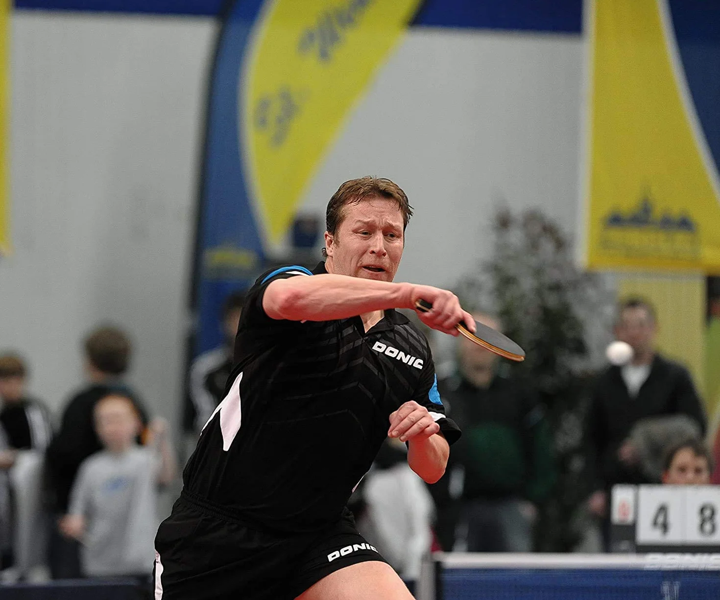 Donic-Schildkröt Waldner 700 kij do tenisa stołowego, uchwyt ABP, gąbka 2,0 mm, podkładka 3-gwiazdkowa ITTF