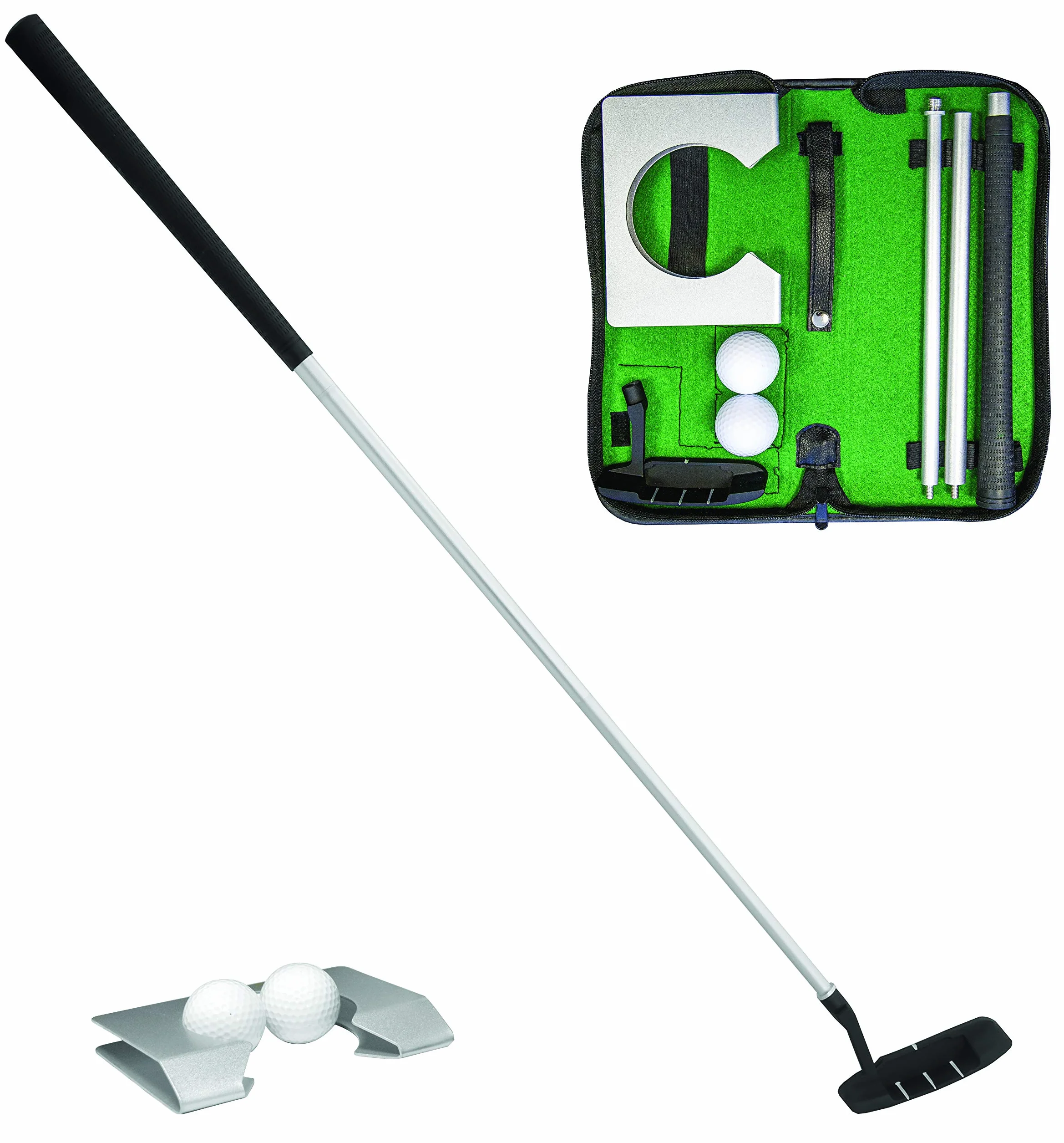 Longridge Uniseks's Executive Golf zestaw wkładów, srebrny/czarny, jeden rozmiar