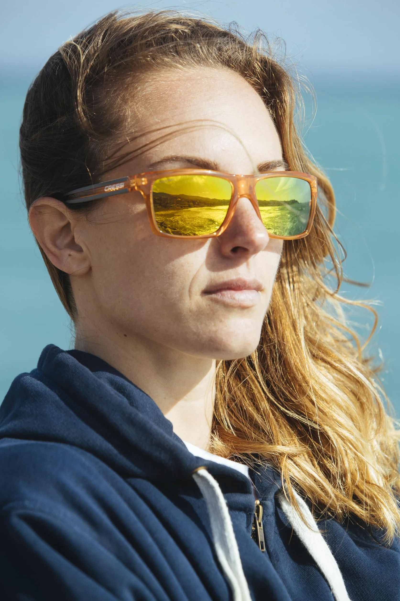 Cressi Rio Sunglasses Sportowe Okulary Przeciwsłoneczne Czarny Zielony