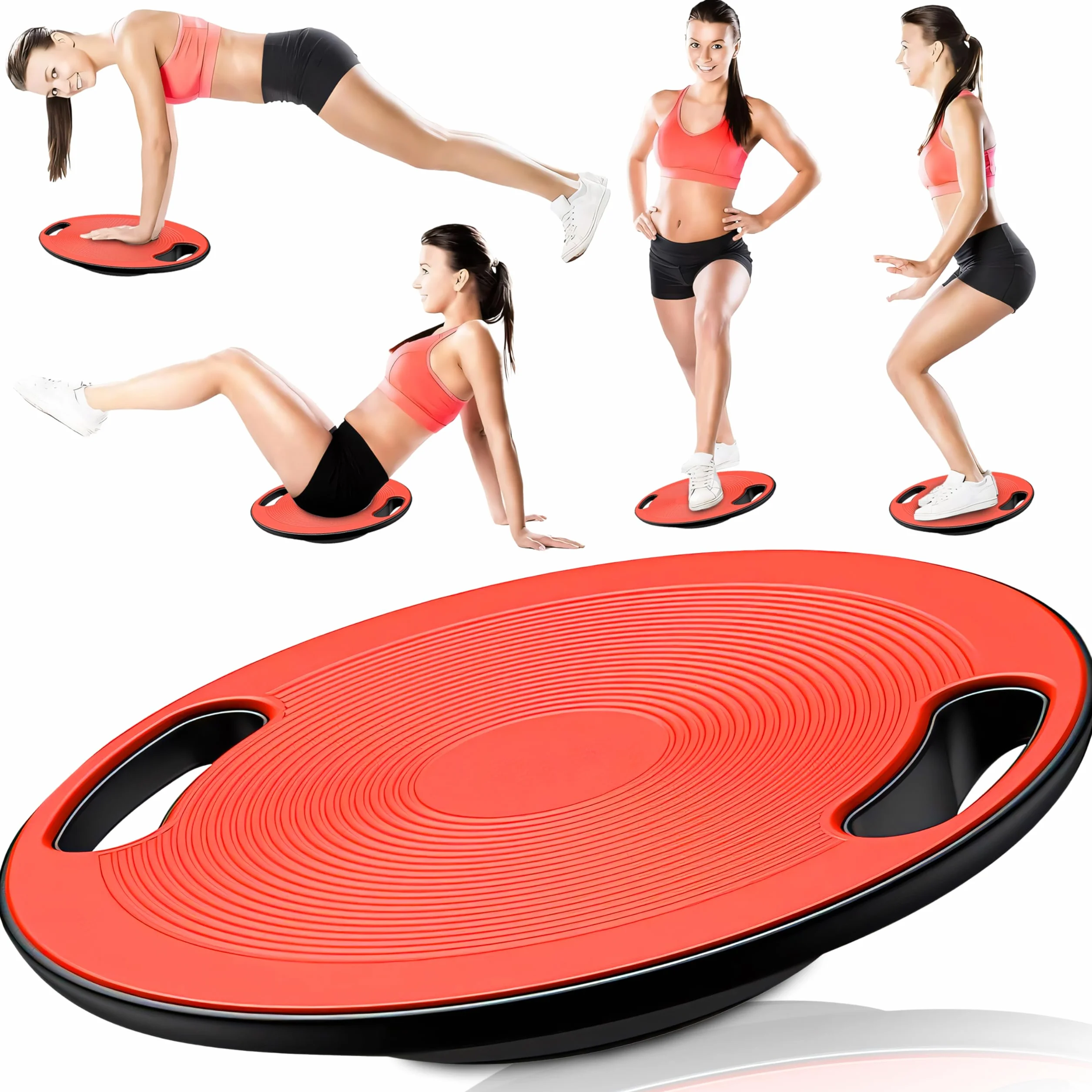 Retoo Deska balansowa z uchwytem Ø 40 cm maks. 150 kg Fitness Balance Pad trening równowagi
