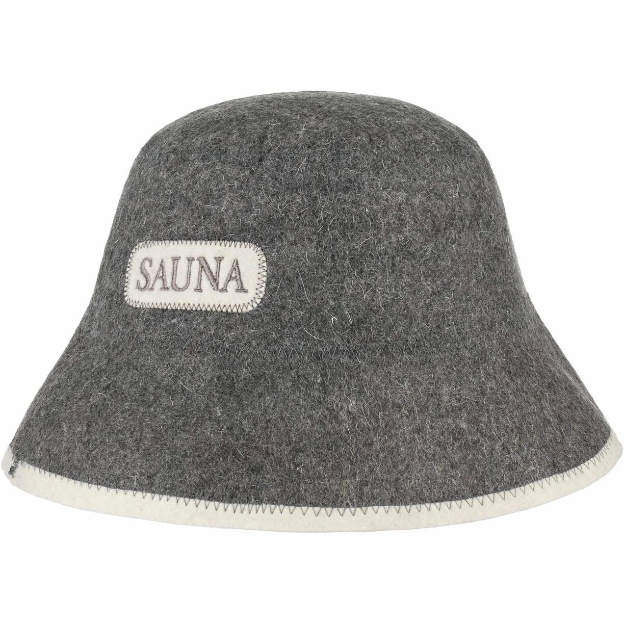 LIPODO Sauna kapelusz filcowy gladki jednokolorowy z haftem Unisex Caly rok
