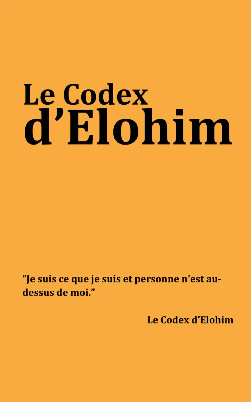 Le Codex d'Elohim