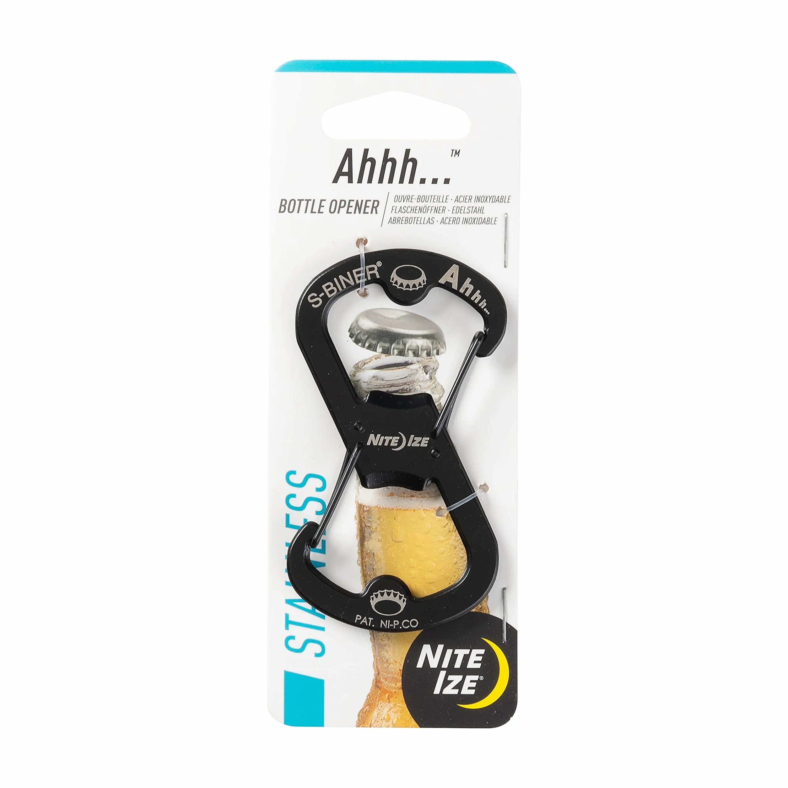 Nite Ize Karabińczyk S-Biner Ahhh, czarny, S