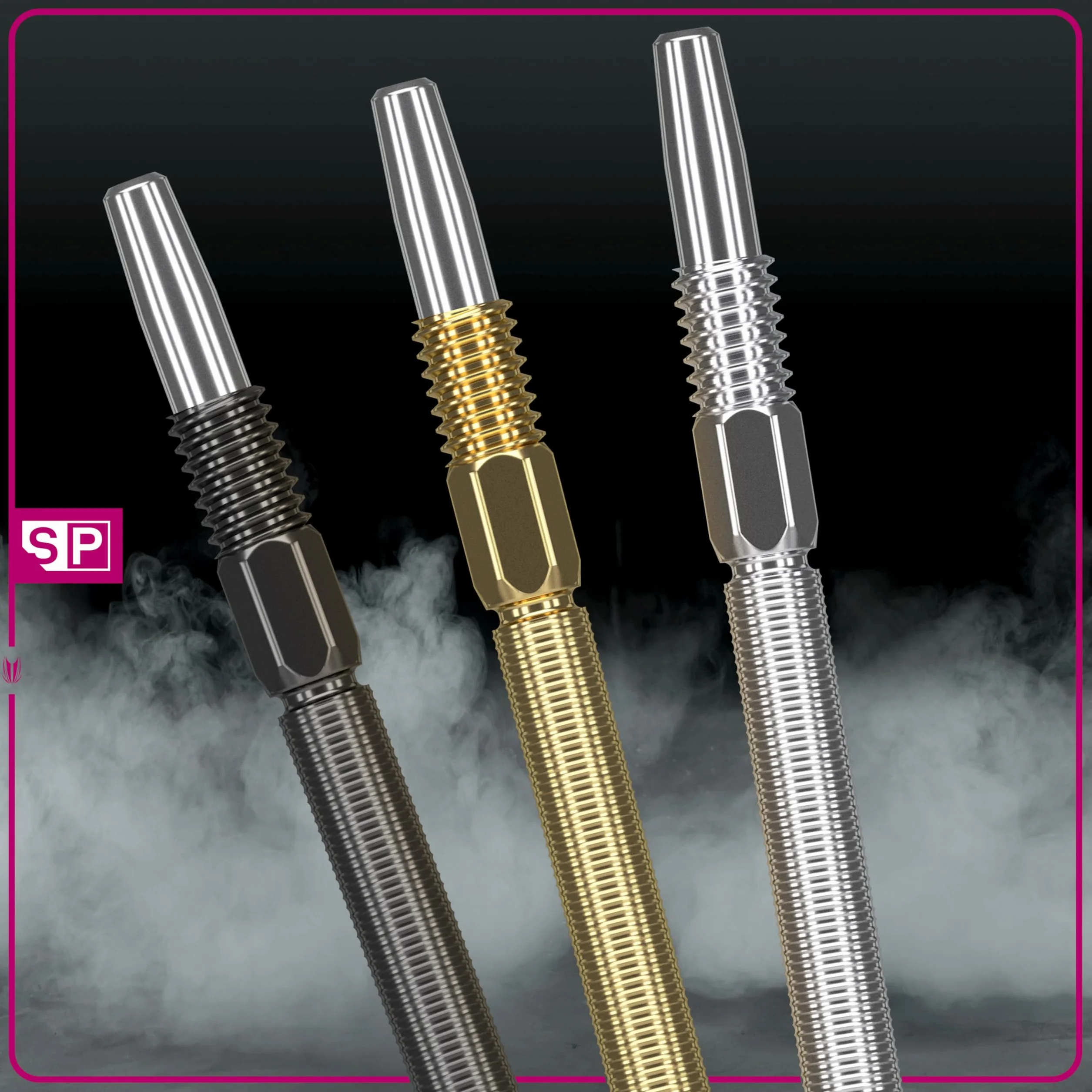 Target Darts Swiss Points Końcówki do rzutek Nano Swiss Point 40 mm srebrne zestaw 3 końcówek