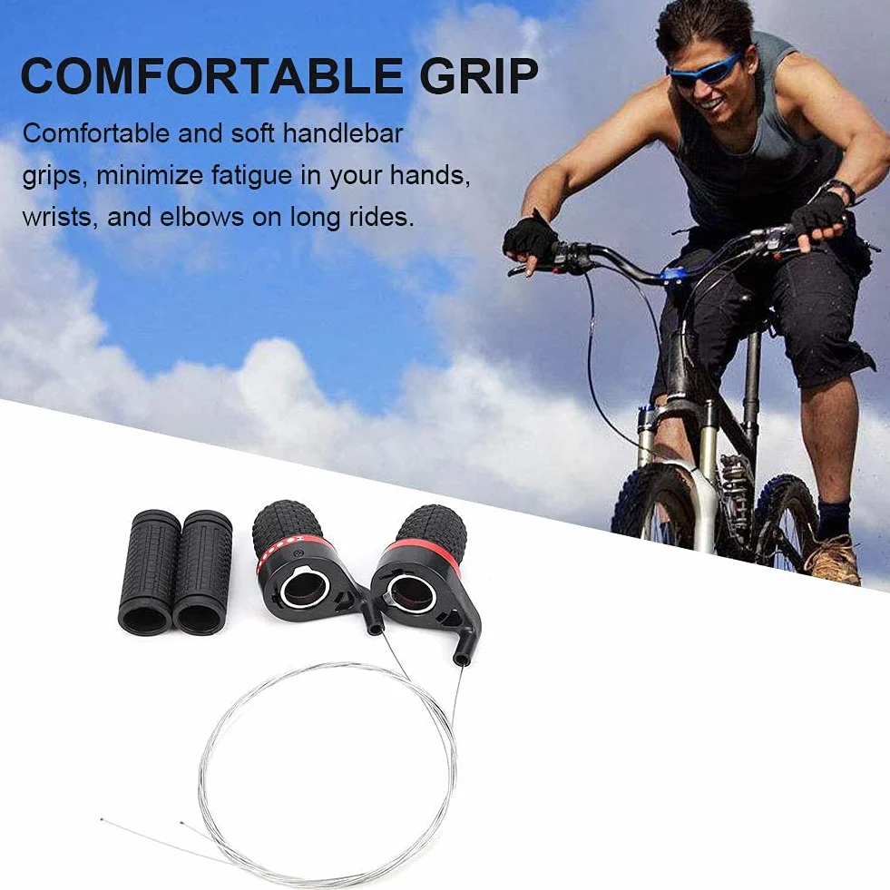 VGEBY Dźwignie Zmiany Biegów Rowerowych Hamulec Obrotowy do Roweru Górskiego 1 Para