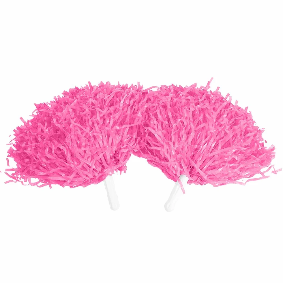 2 Sztuki Multicolor Cheerleaderek Pompony Cheer Pompony Cheerleaderka Kulki Kwiatowe Cheerleaderek Kostium Imprezowy Akcesoria Sportowe