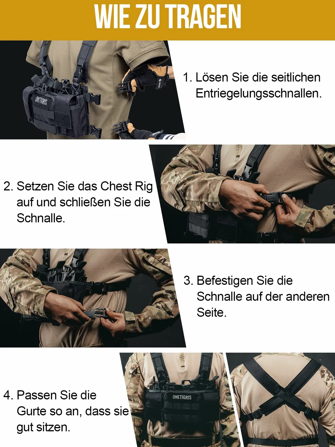 OneTigris Kamizelka Taktyczna Regulowana Wodoszczelna Airsoft