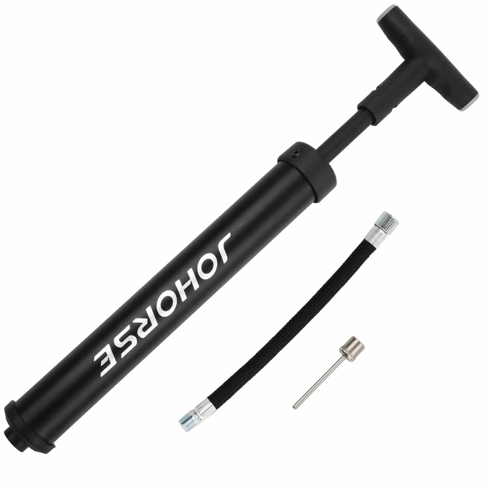 Great Ball Pump, pompka do piłki nożnej, czarna, z 1 igłą i 1 wężem, do koszykówki, piłki nożnej, siatkówki i innych nadmuchiwanych produktów