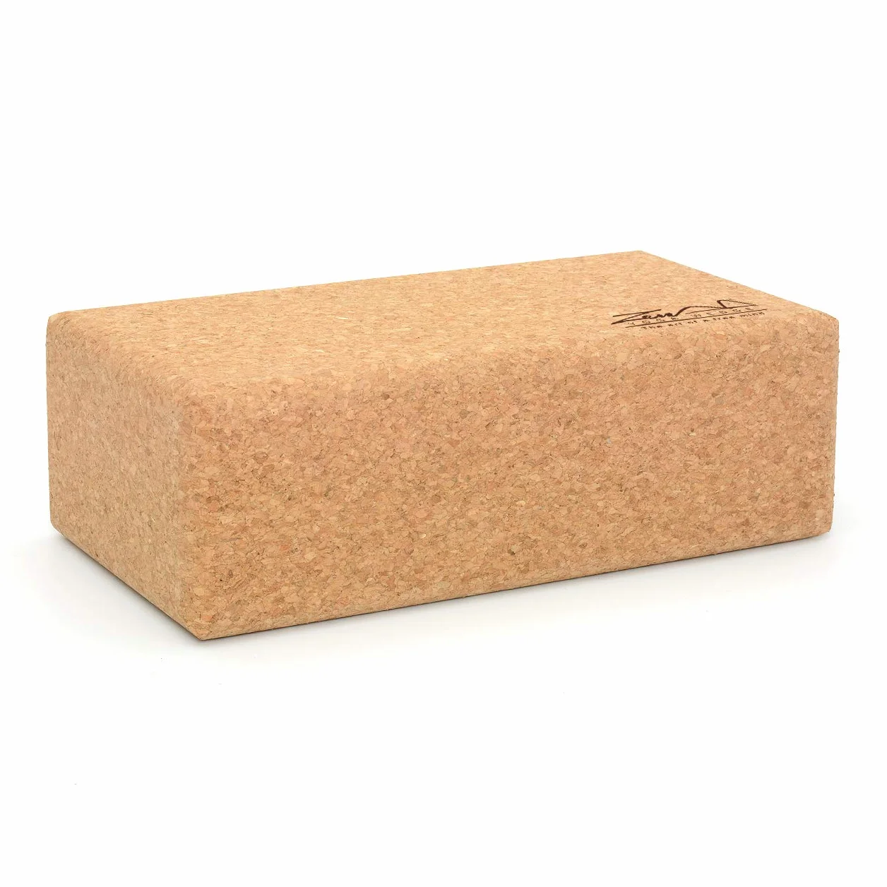 Yoga Blöcke aus Naturkork Standard - Premium 100% natürlicher Einzelziegel für Anfänger und Profis Yoga Pilates Klassen Heimübung Fitness Rutschfester Griff - umweltfreundlich