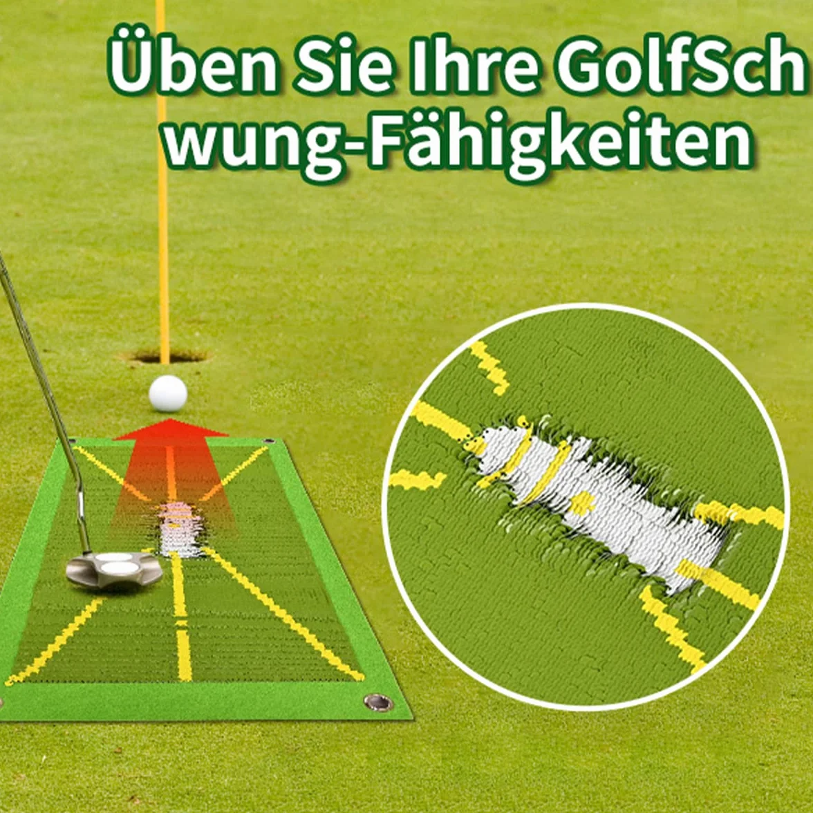 Maxee Mata do treningu golfa, mata treningowa do golfa do wykrywania uderzeń, do analizy drogi zamachowej i prawidłowego trzymania rakiety, mata do ćwiczeń golfowych do użytku wewnątrz i na zewnątrz,