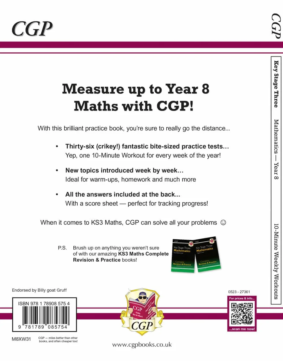 KS3 Year 8 Maths 10-Minute Weekly Workouts