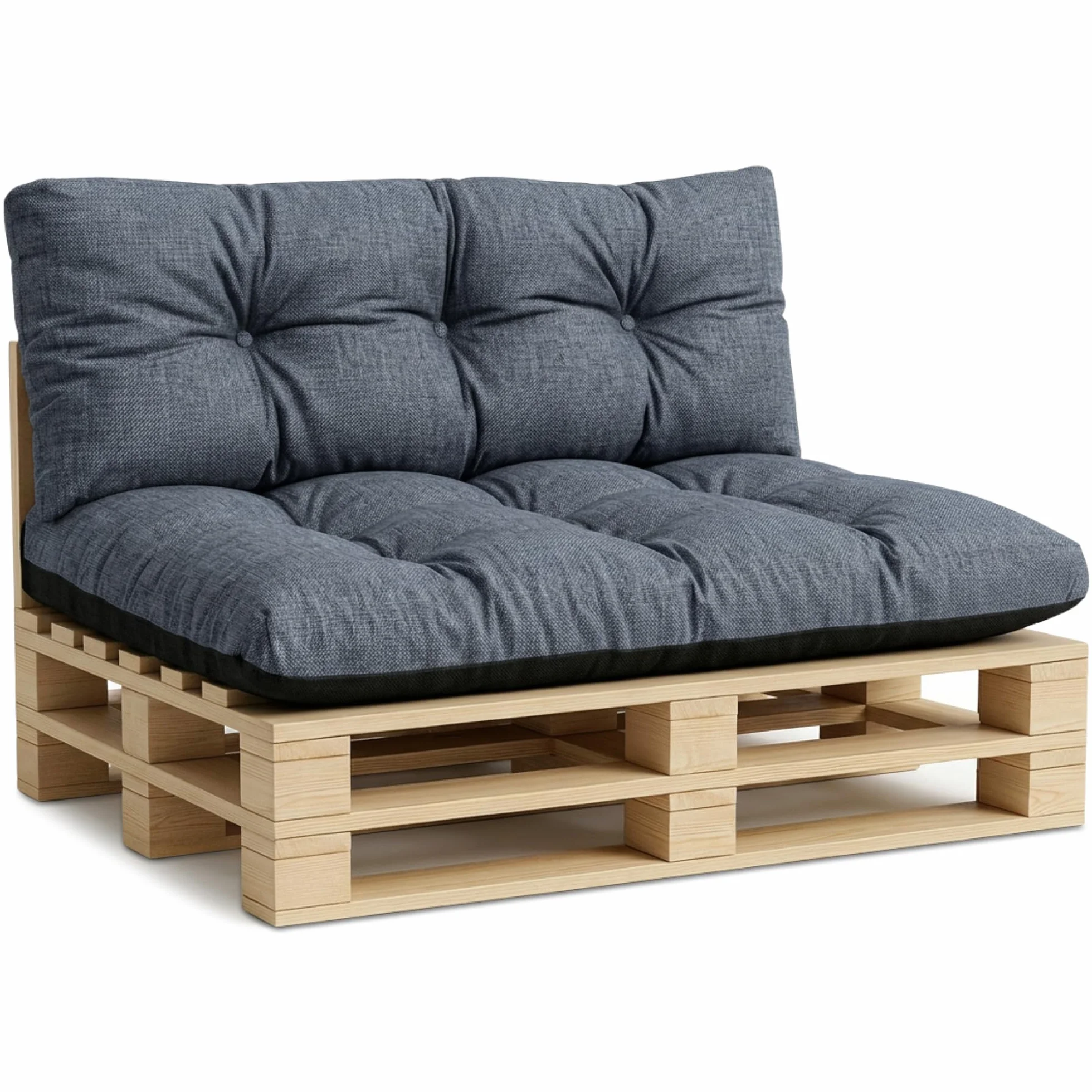 poduszka ogrodowa na palete jeans przecierany 15a poliester czarny wigofil 40x120