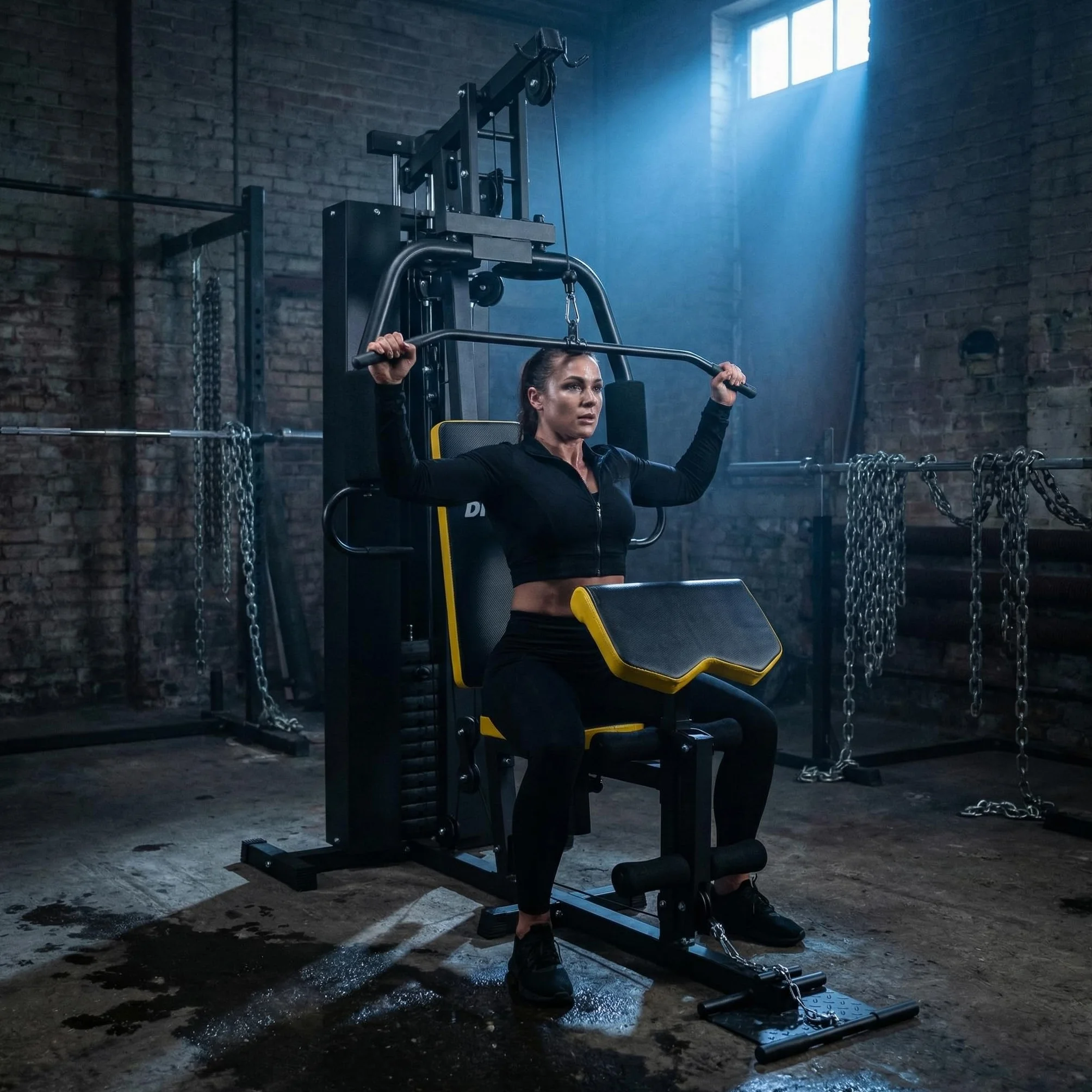 Dione HG3 - stacja fitness – Multi-Gym – stacja siłowa – z ciężarkiem 45 kg – możliwość rozszerzenia do 100 kg – Homegym