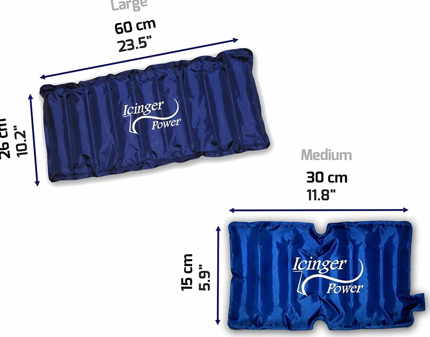 Pas chłodzący do brzucha 1500 g, duży, ukośny