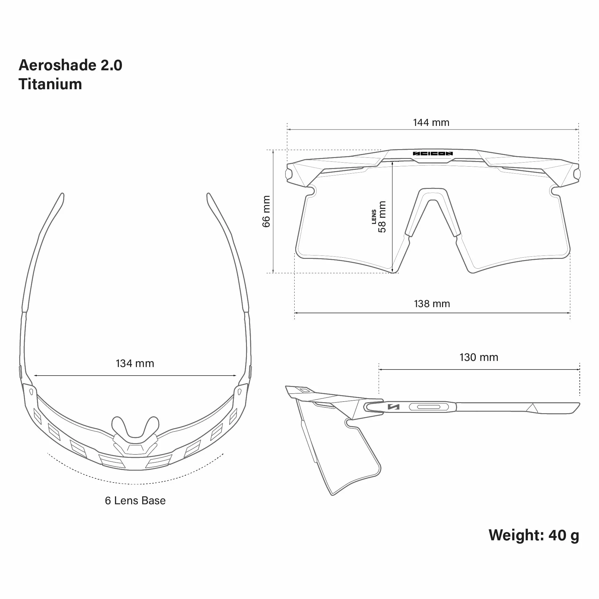 SCICON Aeroshade Titanium 2.0
