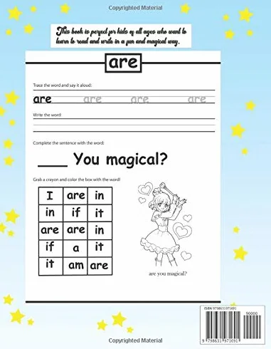 Preschool Workbook Learn to Read | A Magical Sight Words and Phonics Activity Workbook for kids ages 6-10: How to teach your Child to Read and Teach Your Child to Read in 100 Easy Lessons