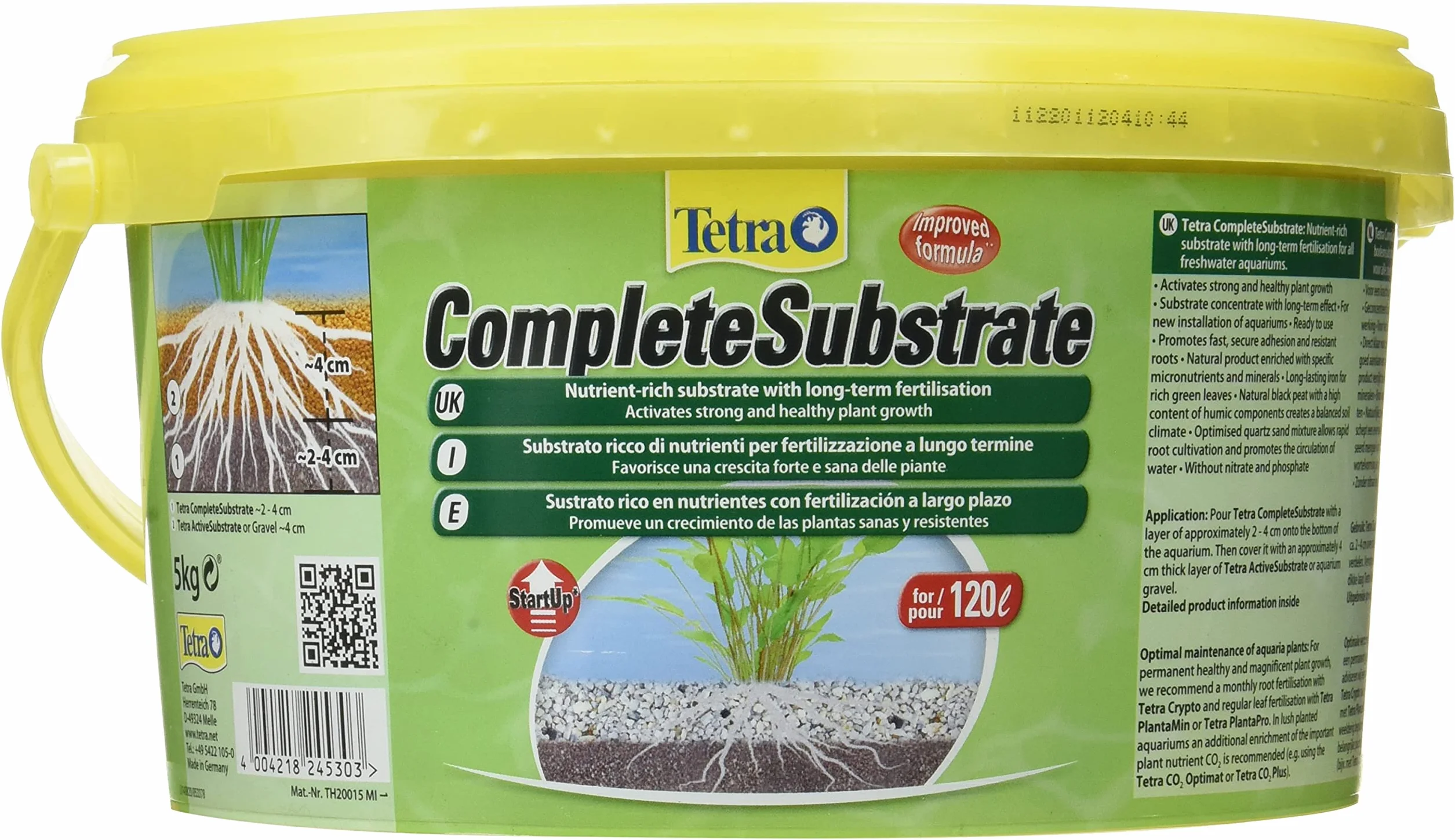 Tetra T245303 Kompletne Podłoże Aktywuje Silny i Zdrowy Wzrost Roślin w Akwarium, 5 kg