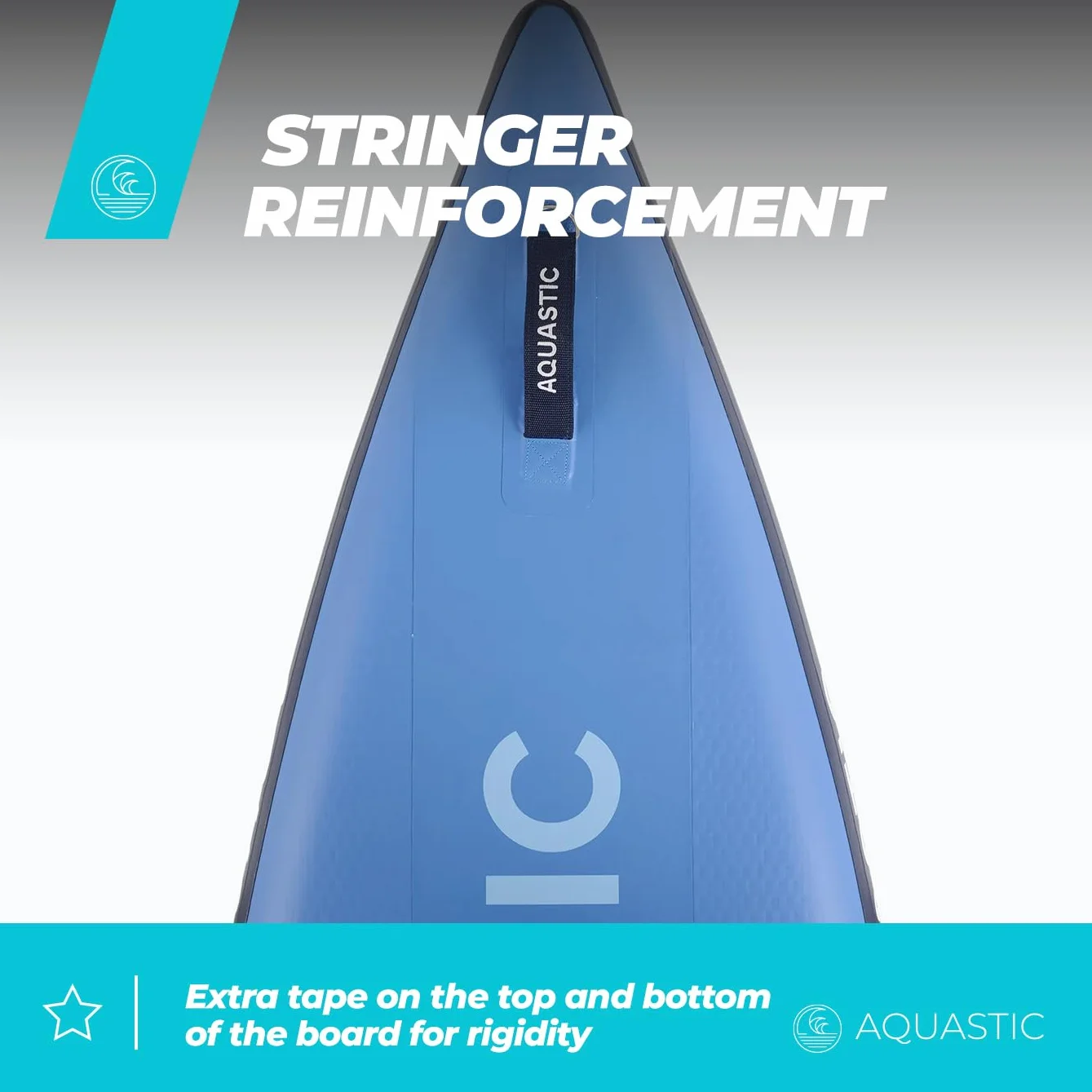 AQUASTIC Touring Pro 14'0″ deska SUP Touring 427 x 76 x 15 cm 355 l 170 kg PCW 2200 g/m² EVA