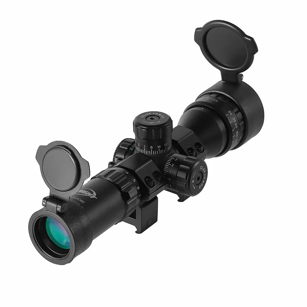 Paike 3-9X32 AOEG Rifle Scope mil-dot celownik czerwona i zielona kropka podświetlana optyka myśliwska