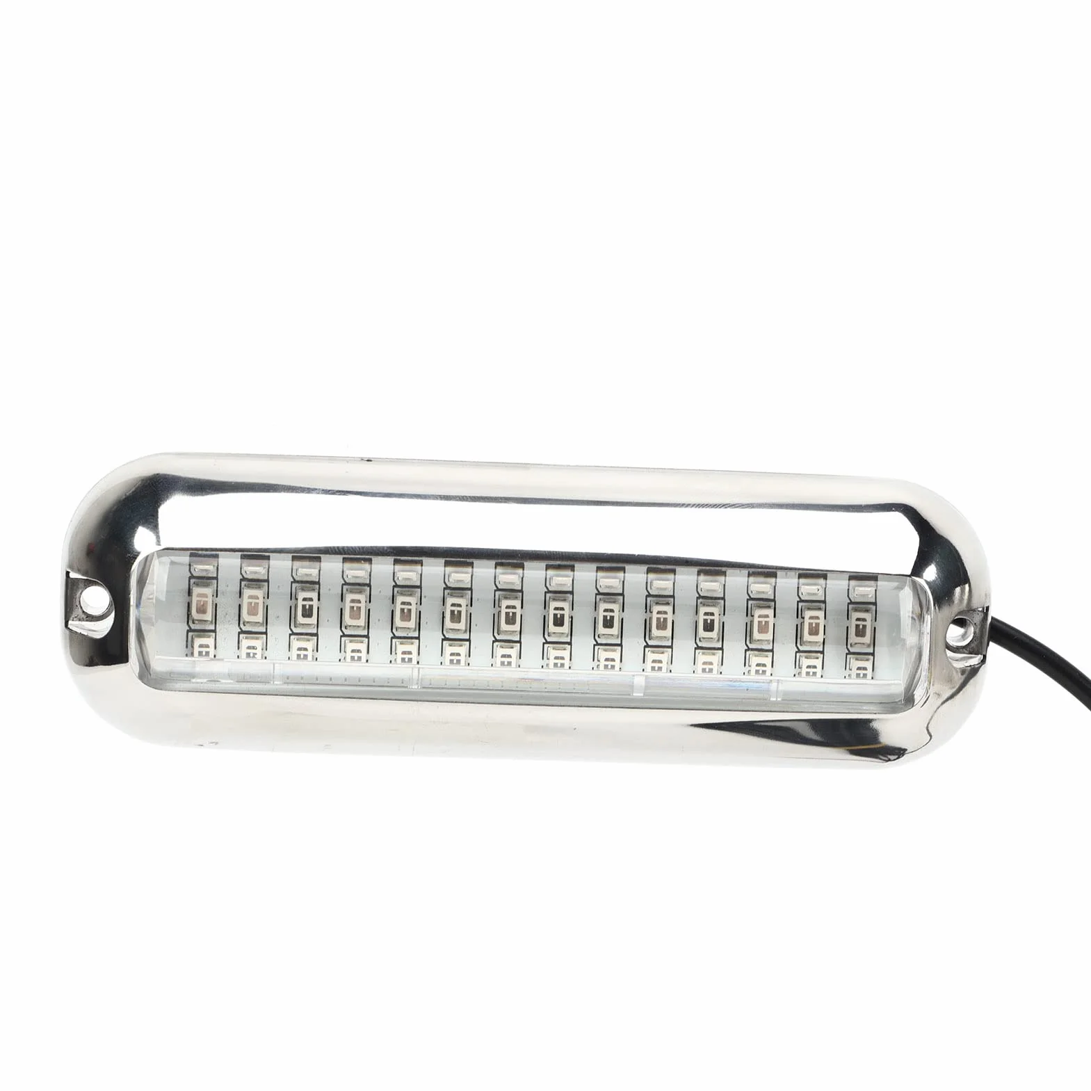 Aramox Oświetlenie łodzi Podwodnej, 2 szt. 42 LED Oświetlenie Pawęży łodzi 10-36 V IP68 Wodoodporne 1500 Lm Super Jasne Morskie światło Pawęży (Niebieskie światło)