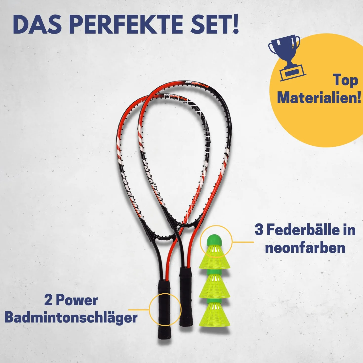 Best Sport Unisex's zestaw do badmintona wielokolorowy, średni