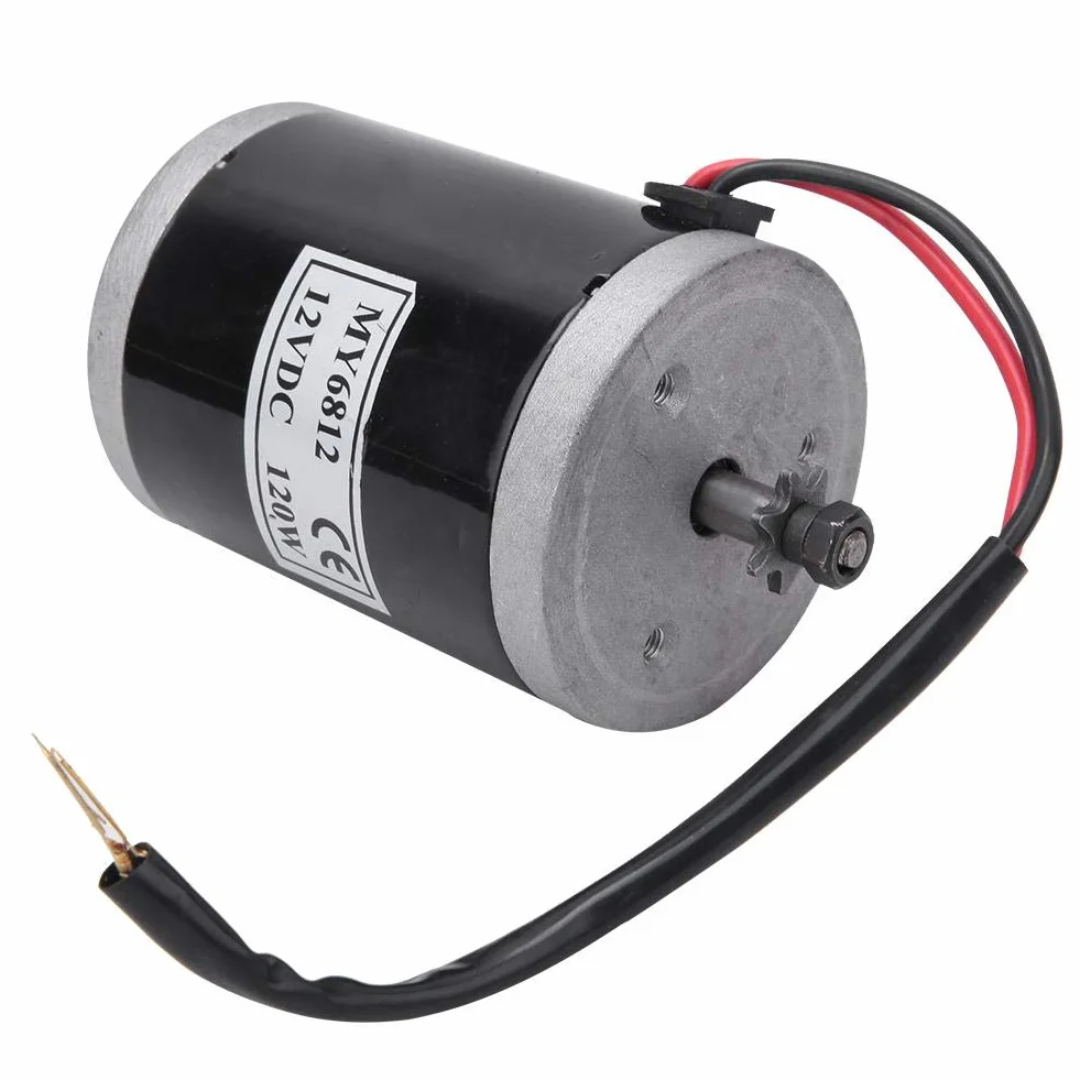 My6812 silnik elektryczny szczotkowany 12 V 120 W mały duża prędkość akcesorium do skutera E roweru