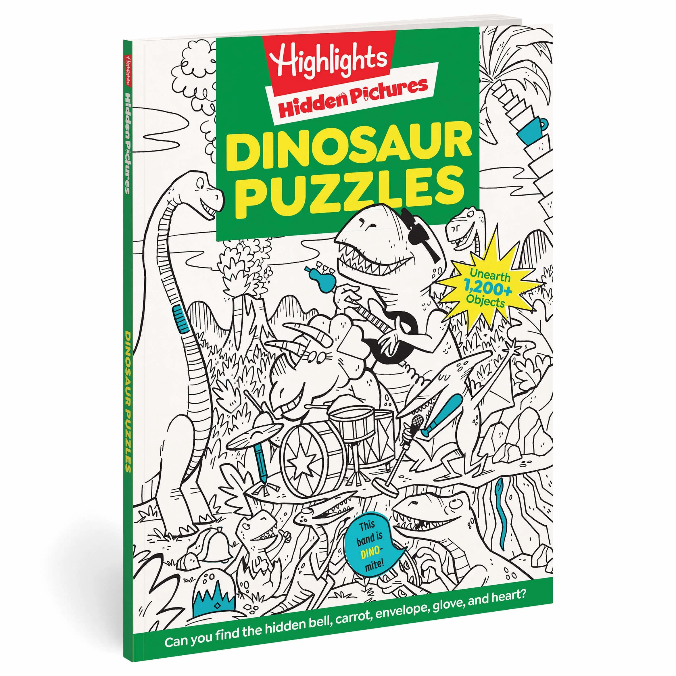 Dinosaur Puzzles: Roaring Fun Hidden Pictures Puzzles with T-Rex, Fossils and More for Kids Ages 6-12, Over 1,900 Hidden Objects for the Ultimate Dino-Themed Activity Book
