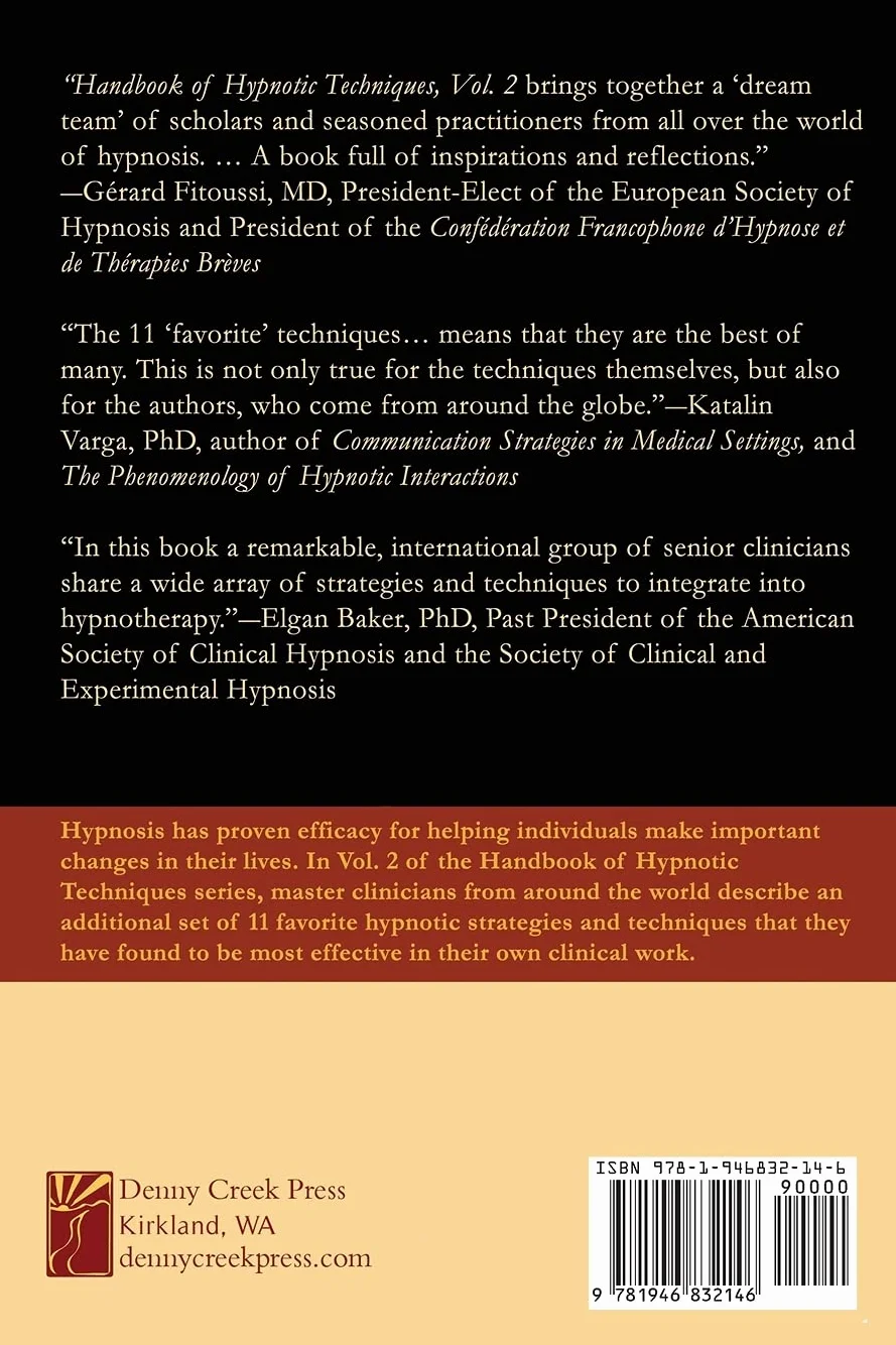 Handbook of Hypnotic Techniques, Vol. 2: Favorite Methods of Master Clinicians: 5