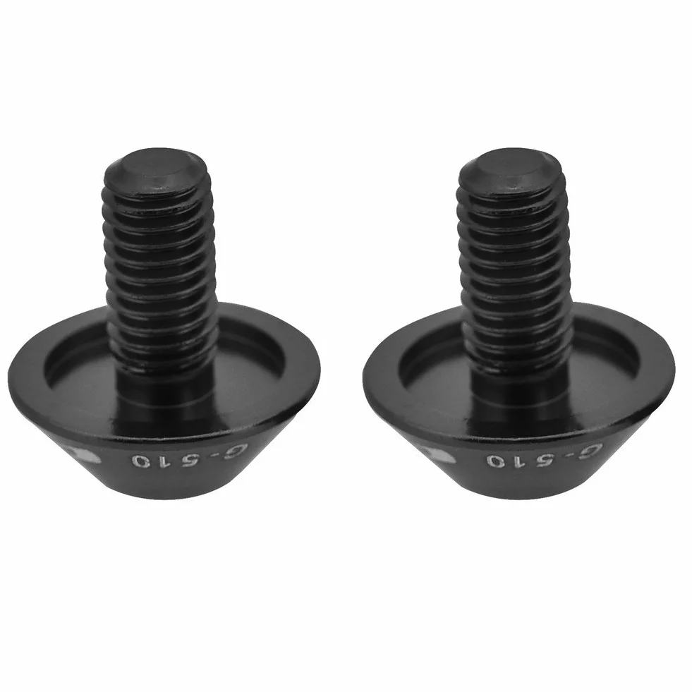 Aramox Śruba uchwytu na bidon rowerowy, M5 x 12mm, stop aluminium, czarna, 2 sztuki