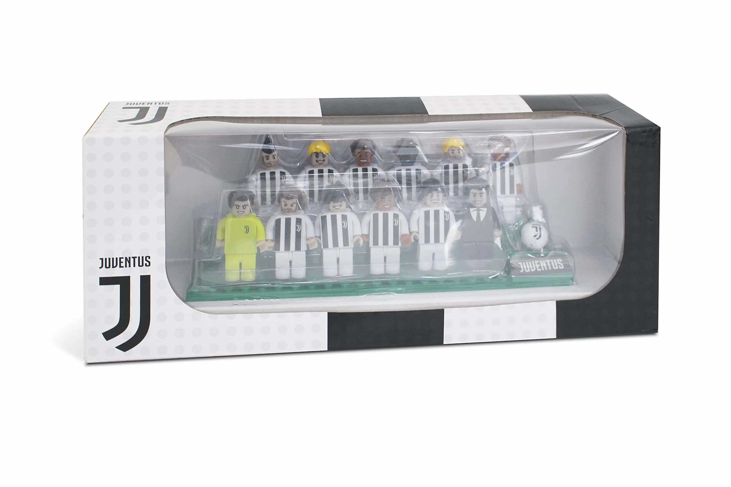 Mondo Bricks Team Juventus F.C Collection Steam Gracze i trener czarny biały 25592