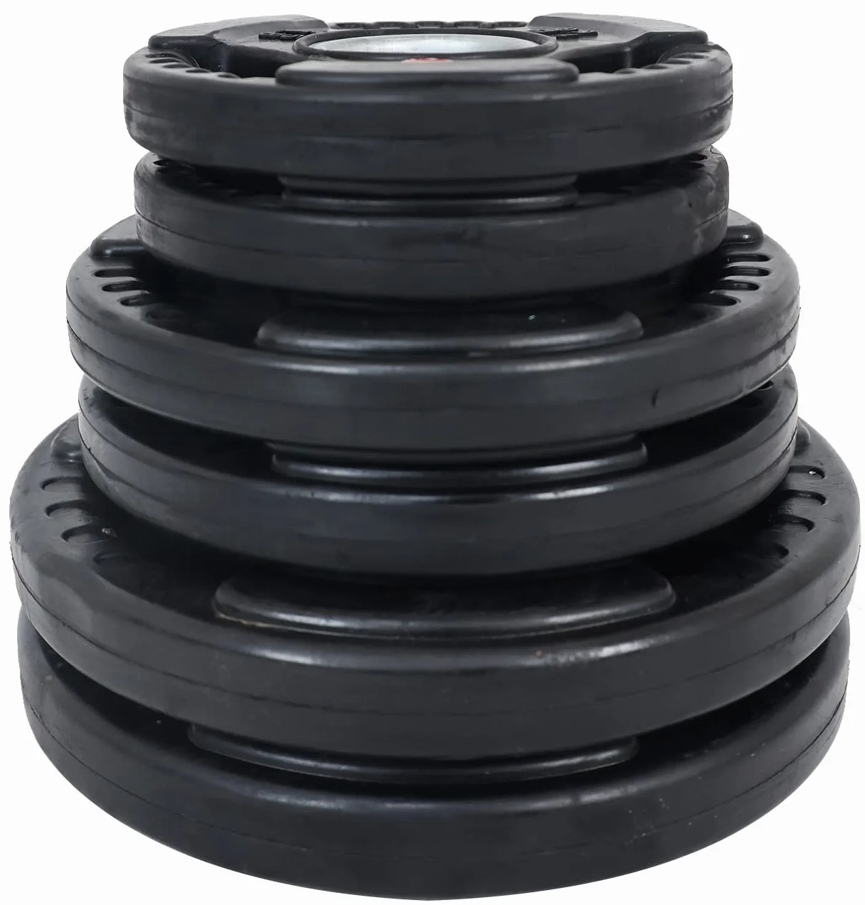 Signature Fitness Olympic 2-calowy żeliwny talerz do treningu siłowego, zestaw 15,9 kg