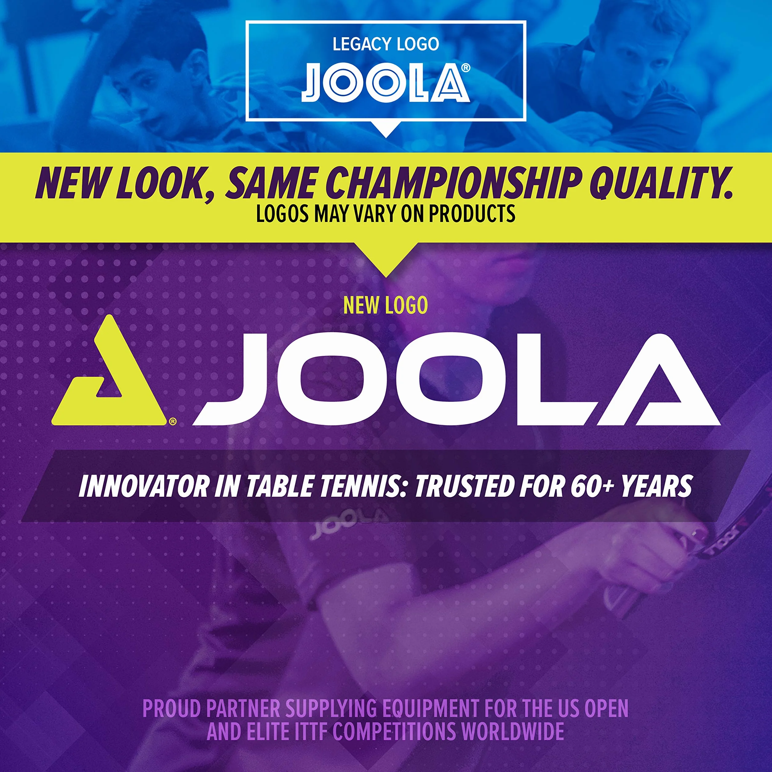 JOOLA Siatka do tenisa stołowego LIBRE- OUTDOOR zestaw siatek do tenisa stołowego do sportów rekreacyjnych - technologia zaciskowa - regulacja wysokości za pomocą śruby blokującej