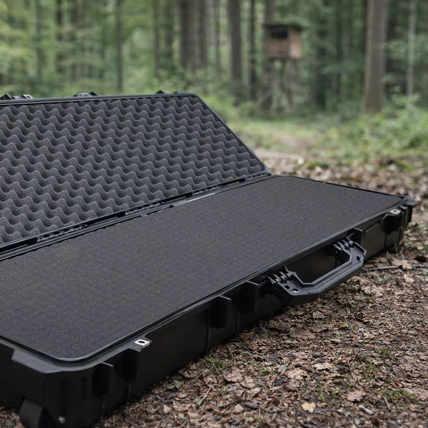 HMF Outdoor Walizka na broń długą ODK200, wodoodporna na karabin IP67, 113 x 41 x 15,5 cm Czarna