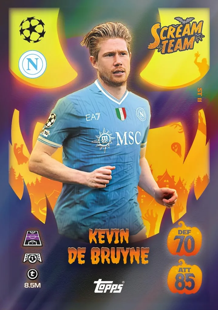 Topps UCC Match Attax 2025/26 - Update Eco Pack #1 - Scream Team - zawiera 41 kart, w tym 16 ekskluzywnych kart Scream Team i jedną kolekcjonerską kartę Starboy LE.