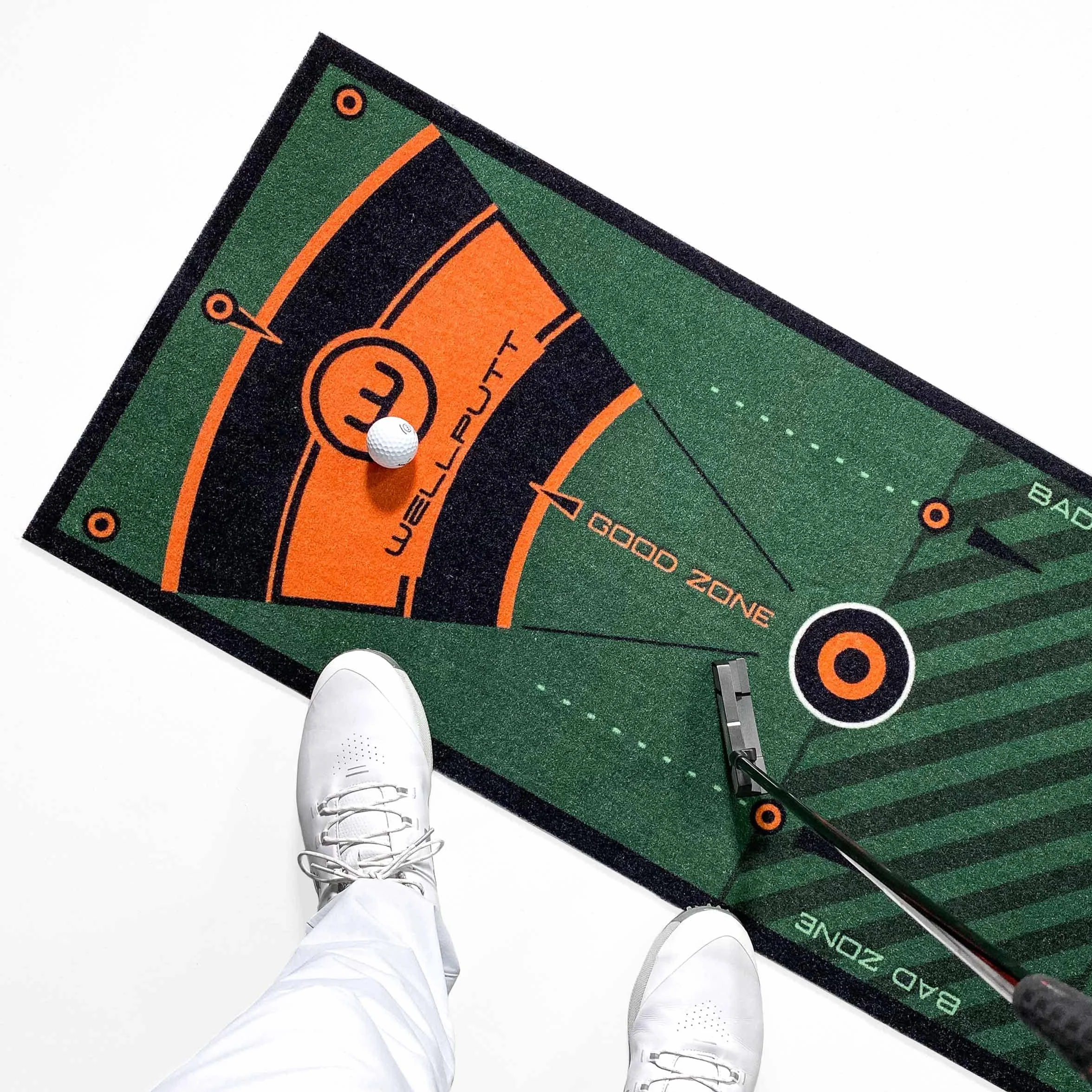 WELLPUTT - Golf Putting Mata - 3m Zielony