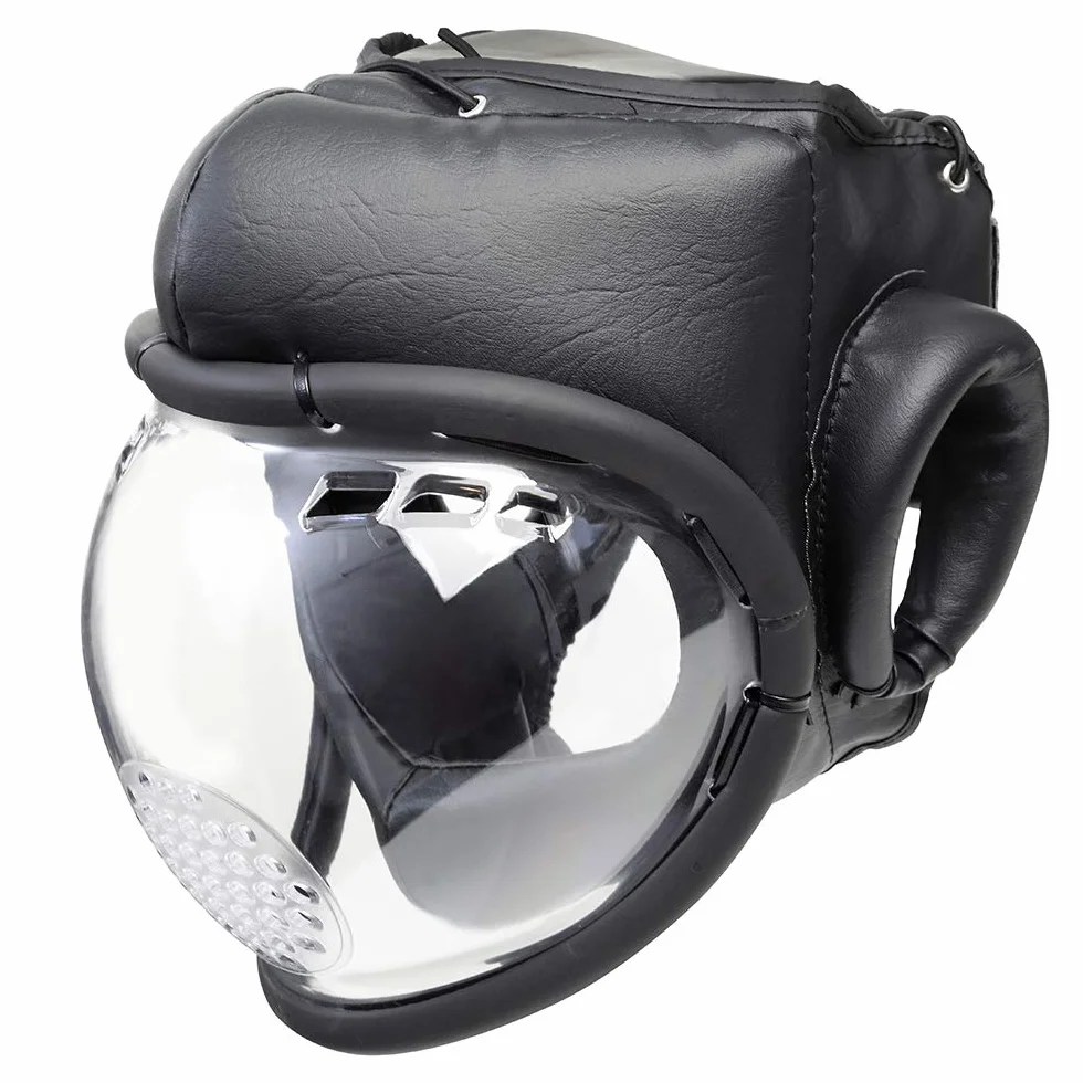 Kudo Black Full Face Broapons Sparring pełna osłona na głowę - SR