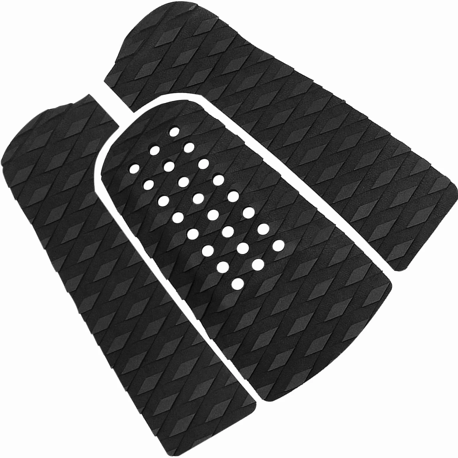 Yosoo Health Gear Uchwyt do deski surfingowej, 3 sztuki podkładek antypoślizgowych, czarny