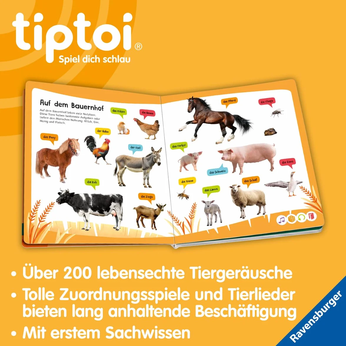 tiptoi® - Kennst du diese Tiergeräusche?