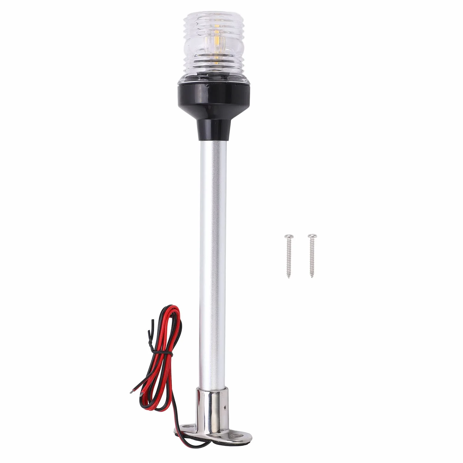 Światło nawigacyjne, 12-calowe (30,5 cm) LED światło nawigacyjne do łodzi z mocowaniem stałym, światła kotwiczne nawigacyjne do jachtów morskich 12V-24V, odpowiedni zakres kadłuba 2m/39,4ft