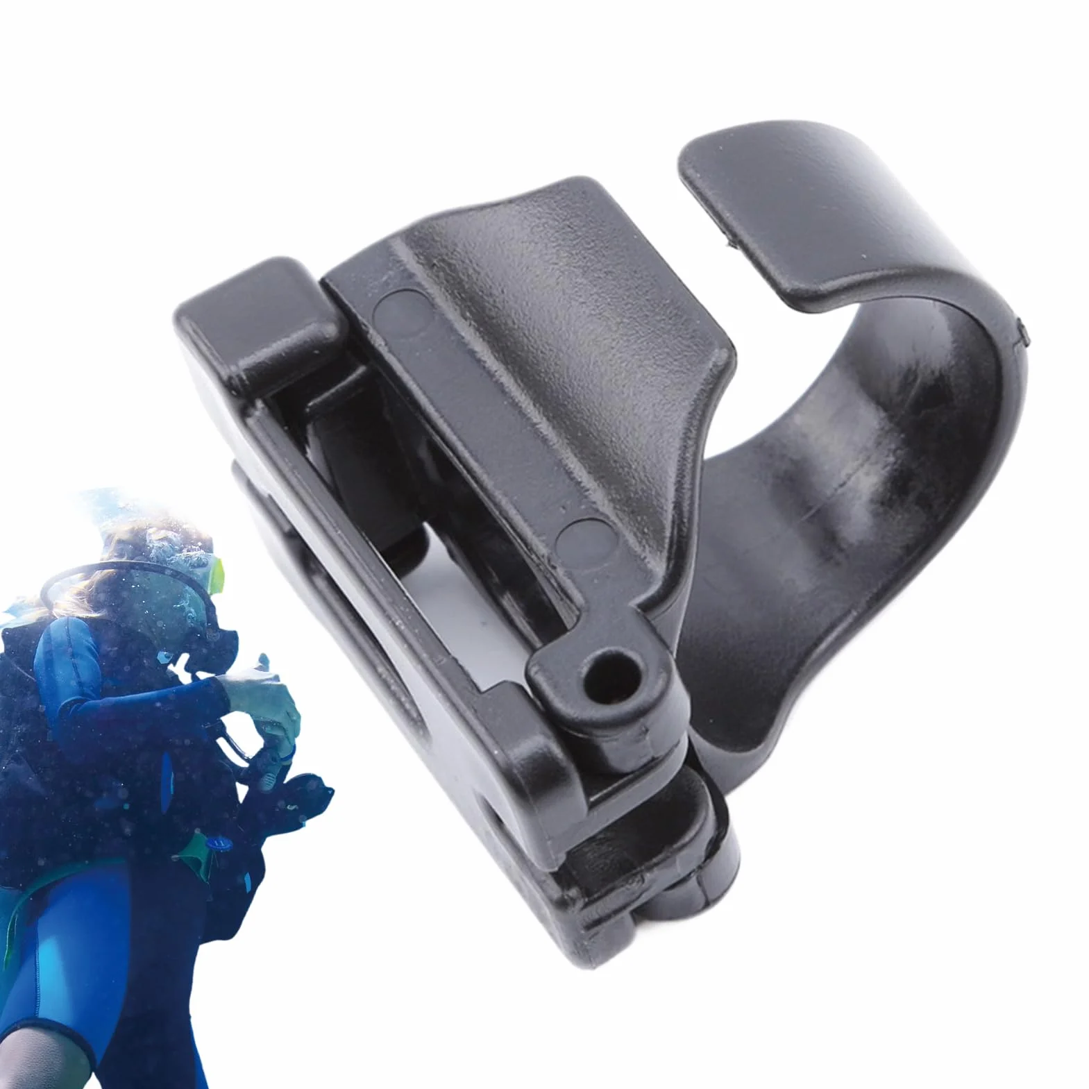 Snorkeling Automatic Buckle Goggle, Snorkel Keeper Clip Replacement, Lightweight with Compact Snorkeling Equipment for Underwater Exploration and Secure Mask Attachment