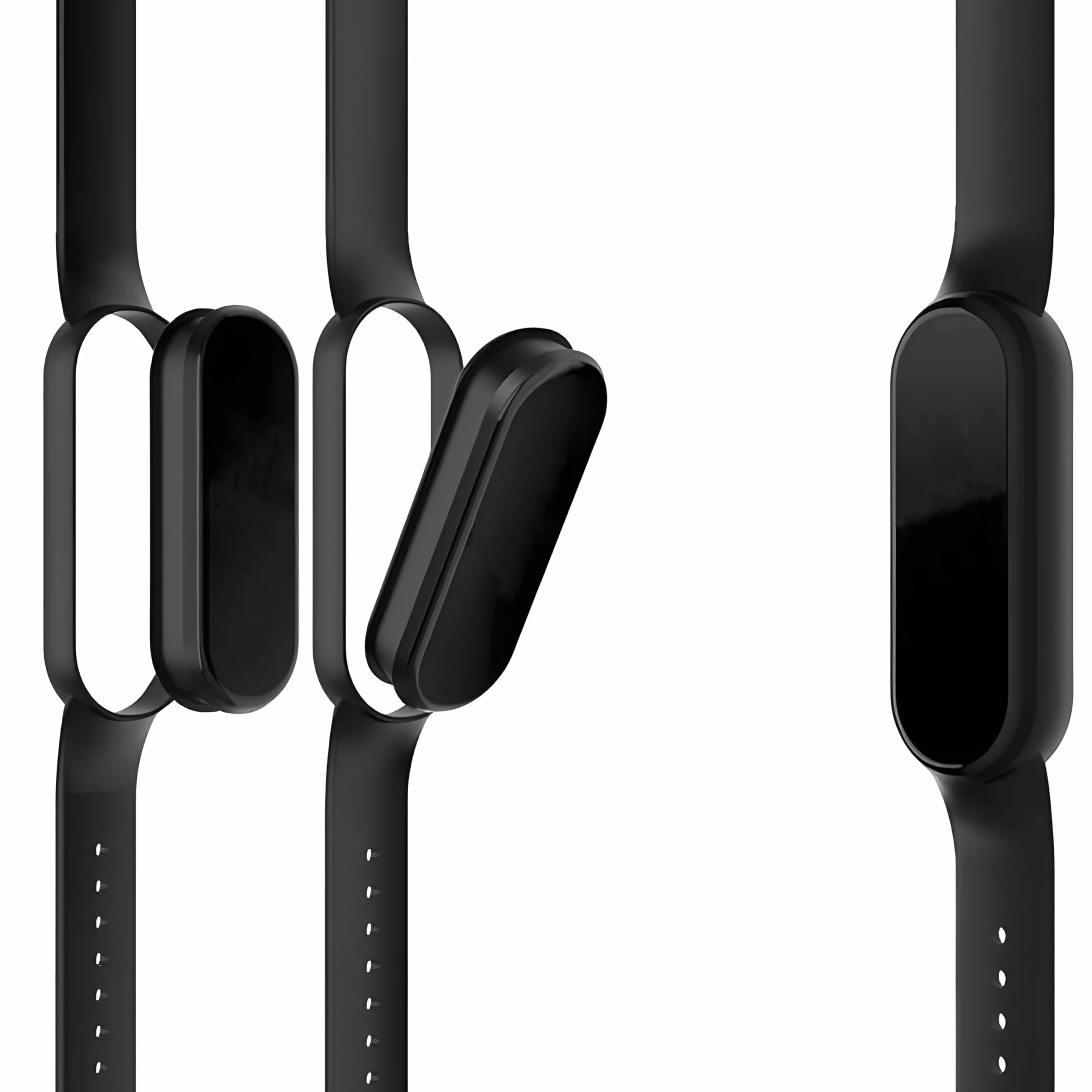 Retoo Zestaw 5 pasków do zegarka Xiaomi Mi Band 5/6/7 silikonowe wodoszczelne 102-119 mm