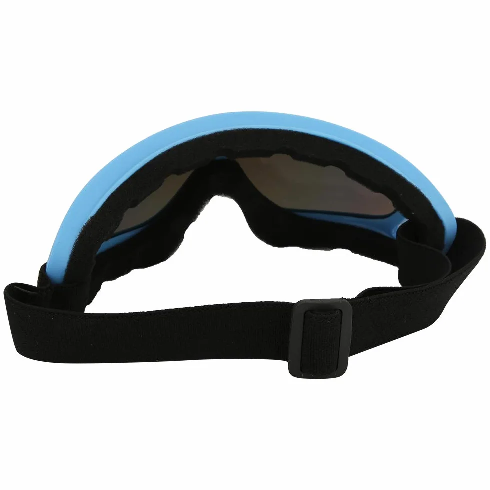 Gogle Narciarskie, PC Dzieci Wiatroszczelne Okulary Narciarskie, Gogle Snowboardowe i Motocyklowe, Lekkie, Szerokie Pole Widzenia, Unisex Outdoor Sports Gogle(Kolorowy film w kolorze jasnoniebieskim)