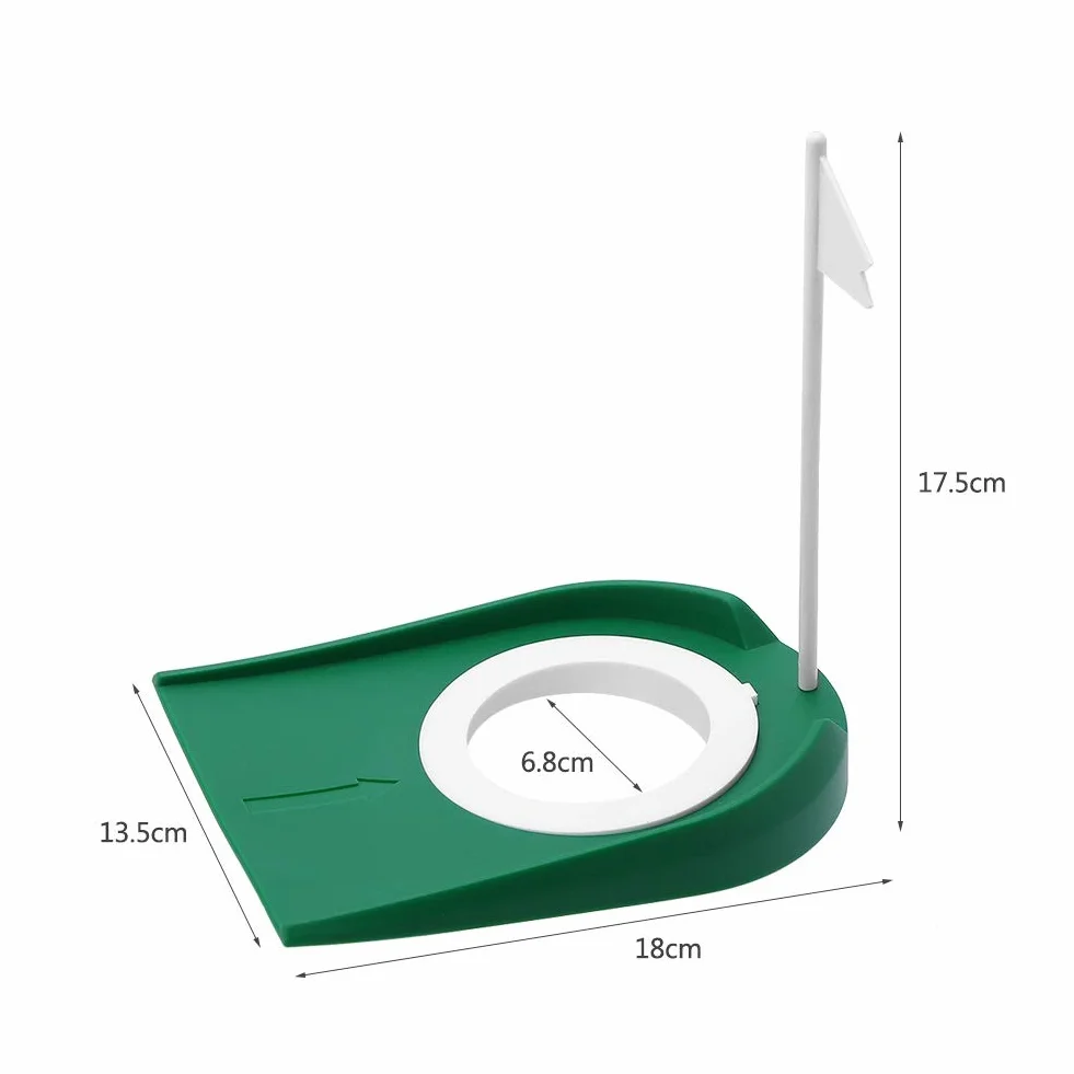 Plastikowy puchar do miotacza golfowego z otworami i flagami