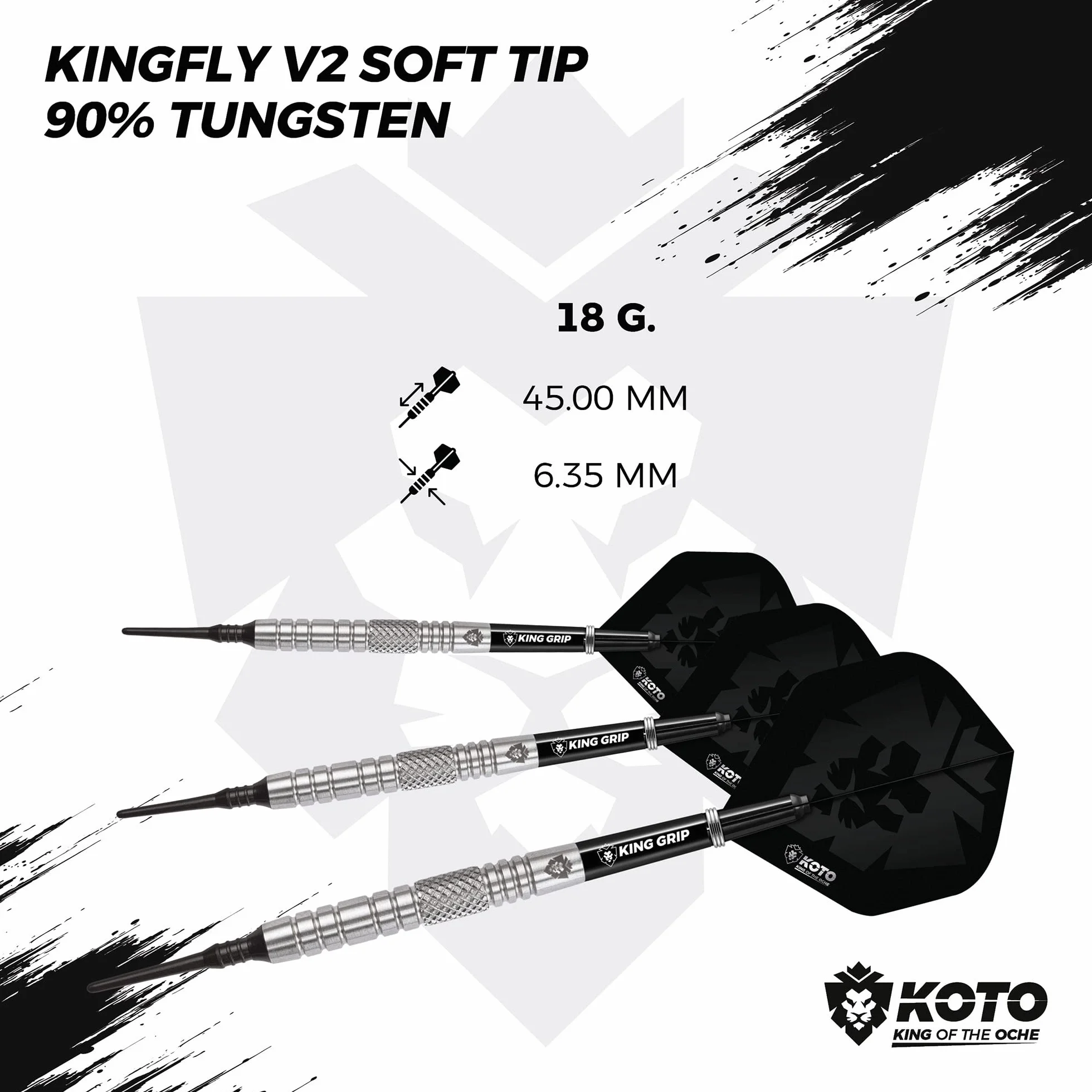 KOTO Kingfly V2 90% Wolfram Rzutki Miękka końcówka 18g