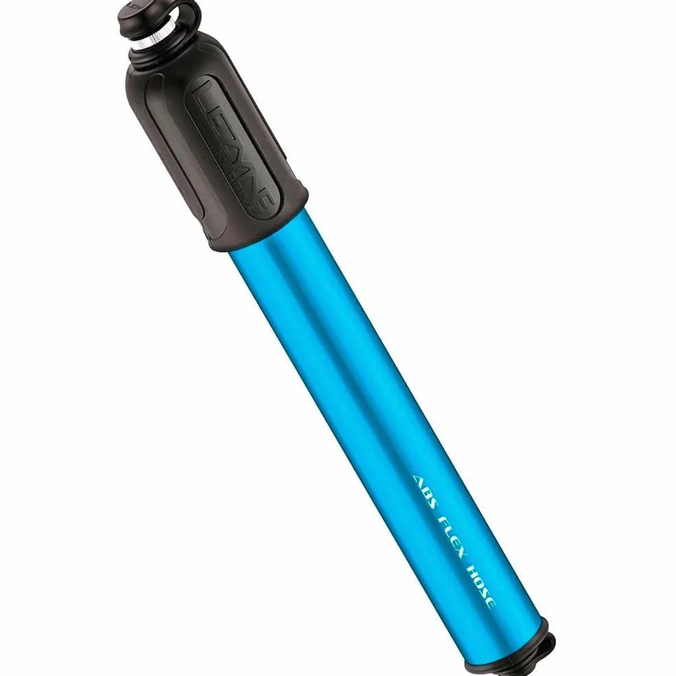 Lezyne Mini pompka CNC Drive HV Medium niebieska błyszcząca 90PSI 21,6 cm