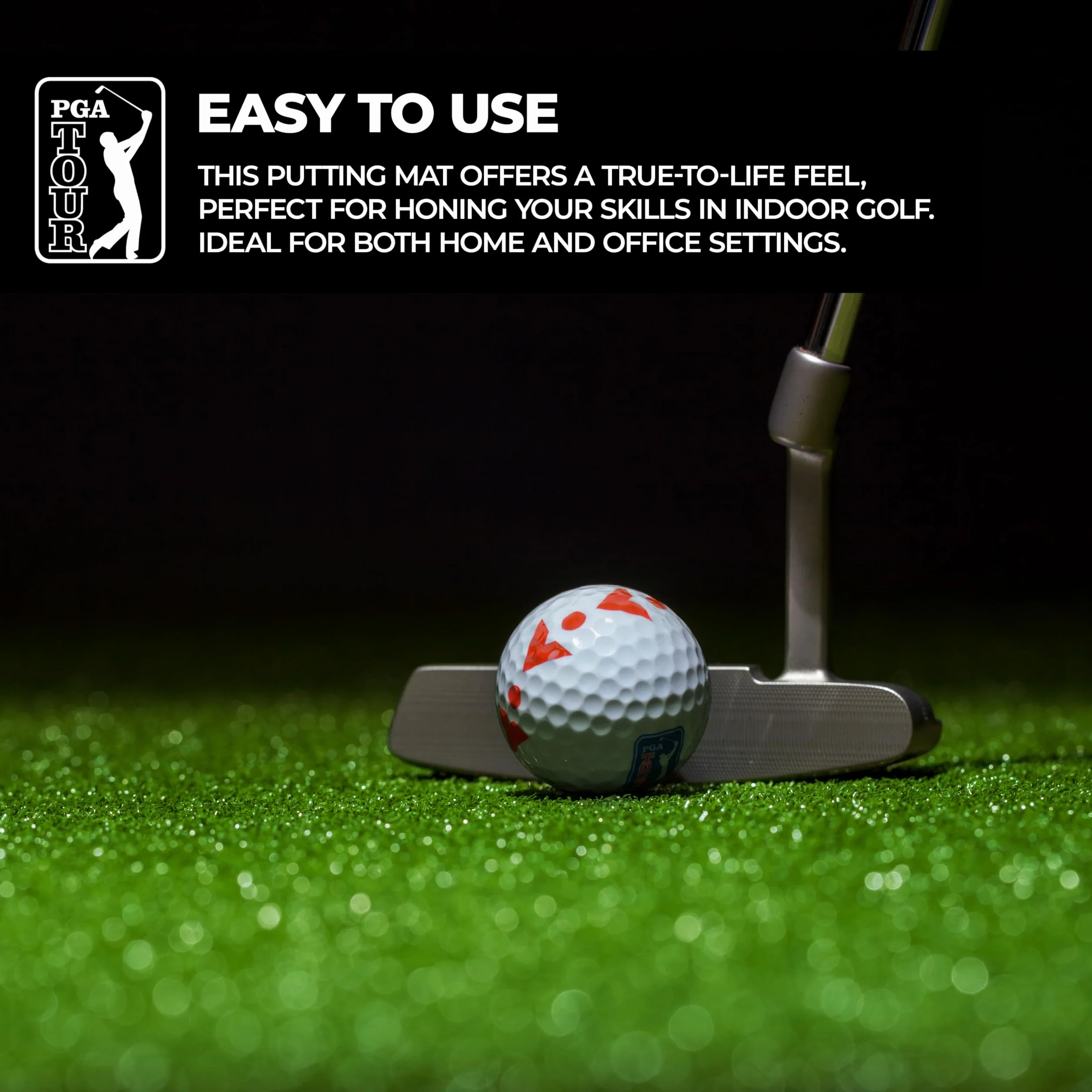 PGA TOUR Indoor Putting Set mata do modelowania z Putter