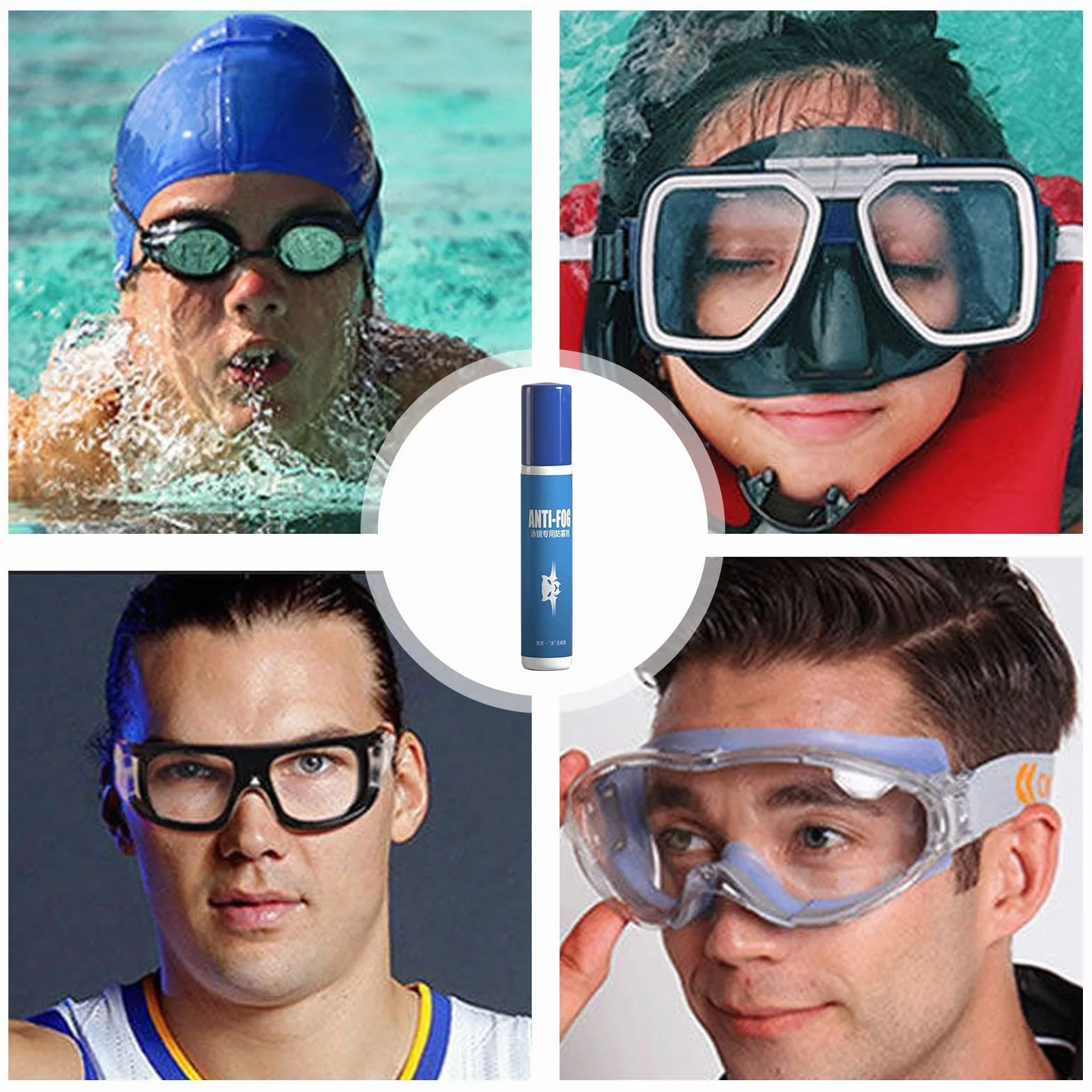 Anti Fog Spray for Swim Goggles, Eyeglass Visor Cleaner with Long Lasting Protection