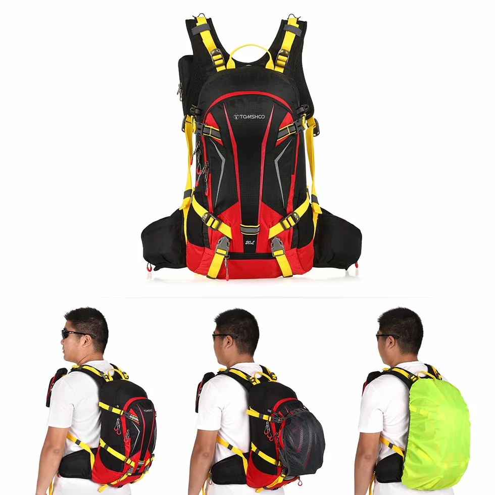 TOMSHOO Plecak 20 l Ultraléger Respirant Imperméable Housse De Pluie Randonnée