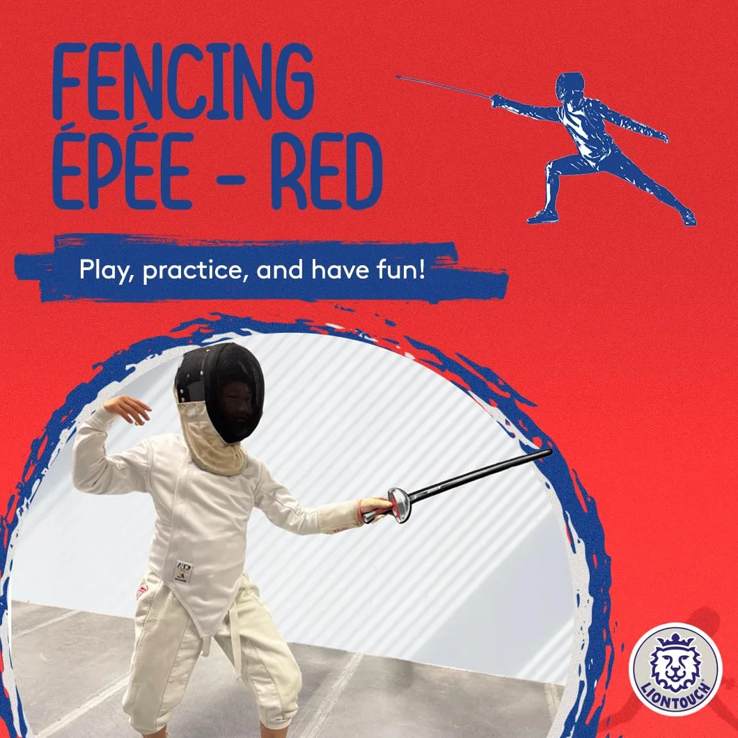 Liontouch Szermierka sportowa Epee czerwona piankowa zabawka dla dzieci